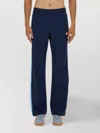 Casablanca Striped Trousers With Elastic Waistband And Pockets In Blue