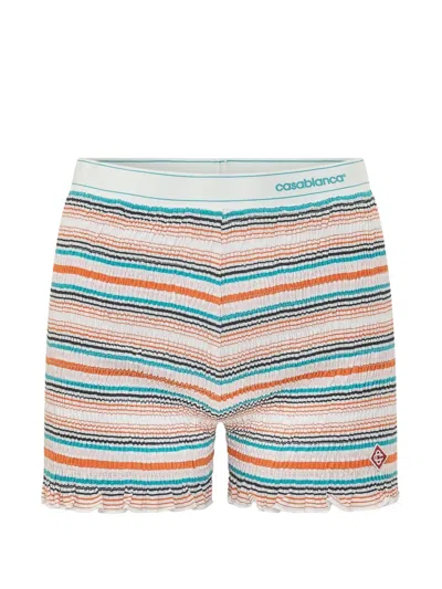 Casablanca Striped-pattern Shorts In Multi
