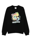 Casablanca Graphic Print Crew Neck Sweater In Black