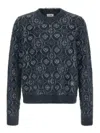 Casablanca Monogram Crewneck Sweater In Gray
