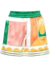 Casablanca Summer Court Multicolor Shorts In Multicolor
