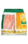 Casablanca Summer Court Multicolor Shorts In Summer Court