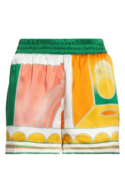 Casablanca Summer Court Multicolor Shorts