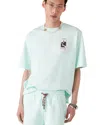 Casablanca Green T-shirt With Crewneck And Logo On The Front And Maxi Logo On The Back