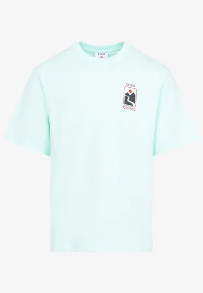 CASABLANCA SUNSET VALLEY PRINT T-SHIRT