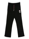 Casablanca "sunset Valley" Rubber Patch Open Hem Jogger In Black