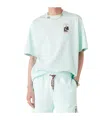 Casablanca Green T-shirt With Crewneck And Logo On The Front And Maxi Logo On The Back