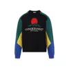 Casablanca Crewneck Merino Wool Jumper In Black