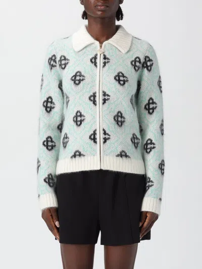 Casablanca Women Merino Wool Sweater In Blue