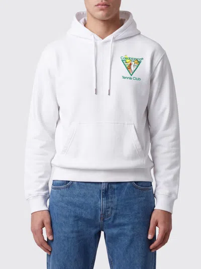Casablanca Organic Cotton Loopback Sweater In White