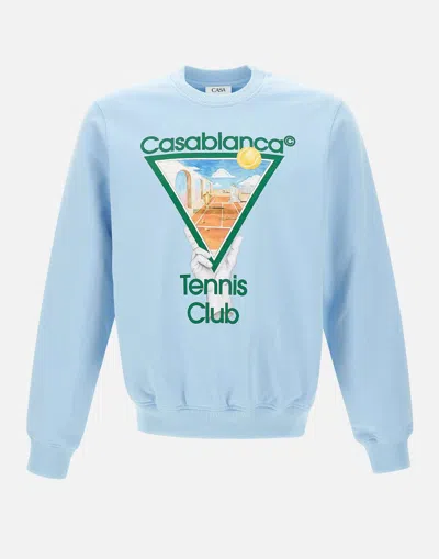 Casablanca Logo Crewneck Sweatshirt In Black