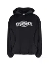 Casablanca Mens Oversized Panel Logo Jersey Hoodie Black In Black