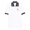 Casablanca Piqu Cotton Polo Shirt In White