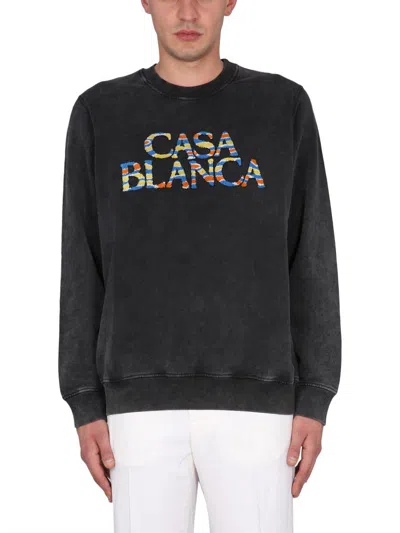 Casablanca Sweatshirt With Logo In Black