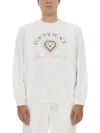 Casablanca Men's Sweatshirt With Logo In White