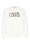 Casablanca Cotton Crew Neck Sweatshirt With Graphic Print