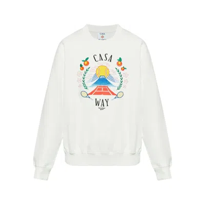 CASABLANCA SWEATSHIRTS WHITE