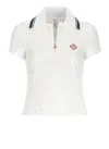 Casablanca Women Ribbed Collar Shirt In White