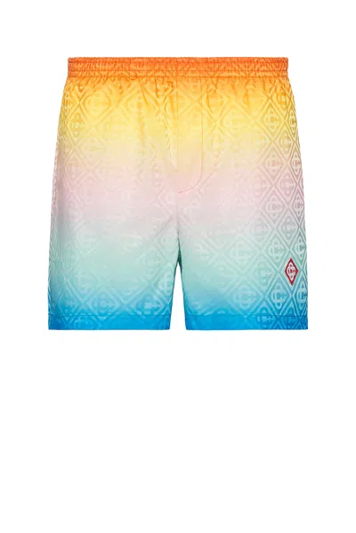 Casablanca Gradient Jacquard Swim Shorts In Multicolour