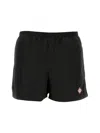 Casablanca Men's Printed Swim Shorts In Black