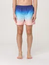 Casablanca Gradient Monogram Shorts With Elasticized Waistband In Blue
