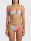 Casablanca Gradient Printed Triangle Bikini Top In Multi