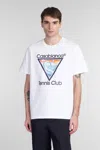 Casablanca White Tennis Club Print T-shirt