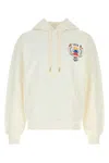 Casablanca Cotton Sweatshirt With Front Pocket And Hood In Gray