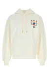 Casablanca Cotton Sweatshirt With Front Pocket And Hood In Gray