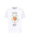 Casablanca Print T-shirt In White