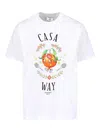 Casablanca Print T-shirt In White