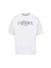 Casablanca Oversize Crew Neck T-shirt With Graphic Print In White