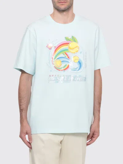 CASABLANCA T-SHIRT CASABLANCA MEN COLOR BLUE,H50710009