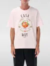 Casablanca Pale Pink Casa Way Orange Mascot T-shirt In Pink
