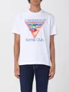 Casablanca Cotton Crew Neck T-shirt With Graphic Print