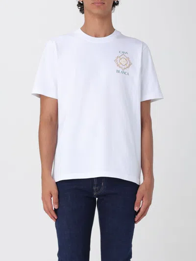 ［Casablanca ］White cotton t-shirt CASABLANCA White Cotton T-shirt Size S,,L,XL,2XL Logo - Etsy