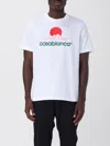 Casablanca White Crewneck T-shirt With Logo On The Front In White