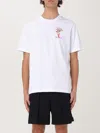 Casablanca White Crewneck T-shirt With Logo Detail On The Front And Maxi Logo Print On The Rear In Cotton Man In White 2