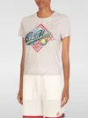 Casablanca Womens Casa Way World Series Printed Cotton-jersey T-shirt Grey