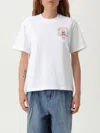 Casablanca Crew Neck Cotton T-shirt With Graphic Print