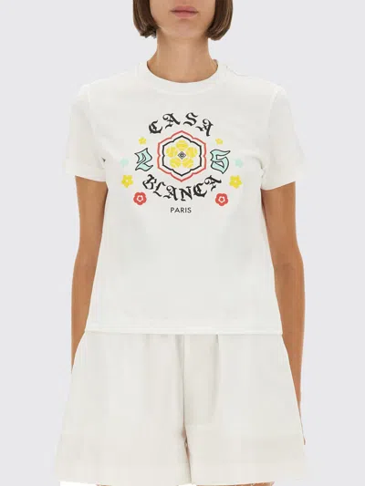 Casablanca T-shirt  Woman Color White In Neutral