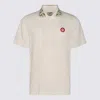 Casablanca White Organic Cotton Polo Shirts In White