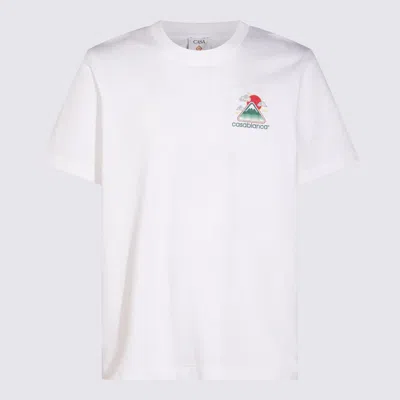 CASABLANCA CASABLANCA WHITE COTTON T-SHIRT