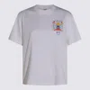 Casablanca Crew Neck Cotton T-shirt With Graphic Print