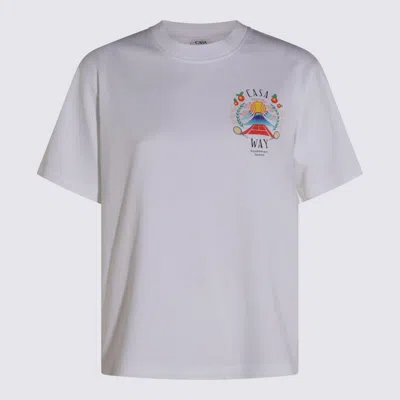 CASABLANCA CASABLANCA WHITE COTTON T-SHIRT