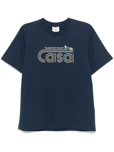 Casablanca Equipement Sportif T-shirt In Blue