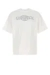 Casablanca Oversize Crew Neck T-shirt With Graphic Print In White