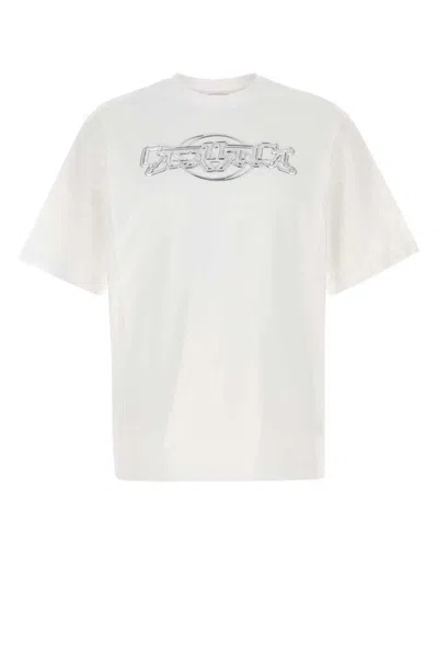 Casablanca Oversize Crew Neck T-shirt With Graphic Print In White