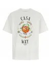 Casablanca Print T-shirt In White