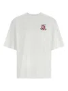Casablanca Oversized Printed Organic Cotton-jersey T-shirt In White